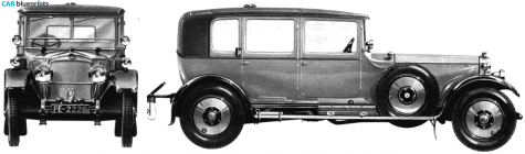 1925 Lanchester 40HP King George VI Sedan blueprint