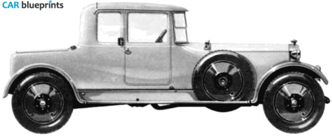 1924 Lanchester 40HP Coupe blueprint