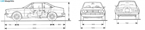 1960 Lancia Beta Coupe blueprint