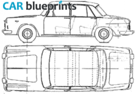 1964 Lancia Flavia Sedan blueprint