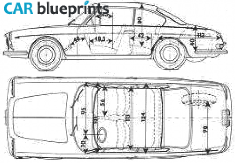 1965 Lancia Flavia Coupe blueprint