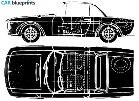 1963 Lancia Fulvia HF Coupe blueprint