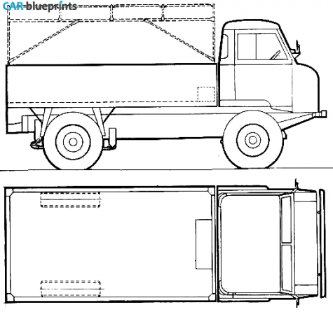 1967 Land Rover 101 Forward Control Truck blueprint