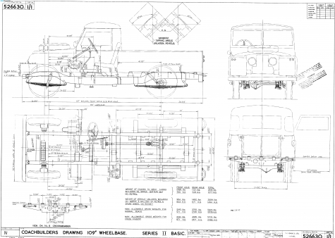 1962 Land Rover 109 Pick-up blueprint