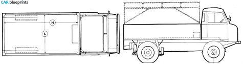 1964 Land Rover 109 S2 Forward Control Truck blueprint