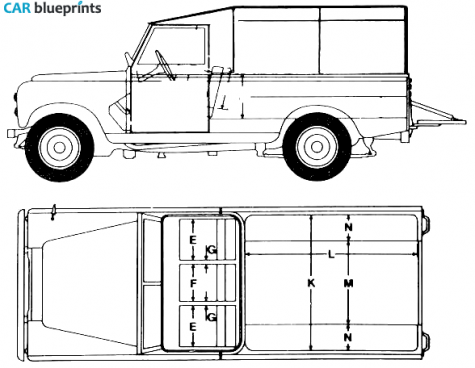 1980 Land Rover 109 S3 Pick-up blueprint