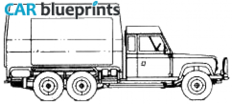 1975 Land Rover 110 6x6 Truck blueprint