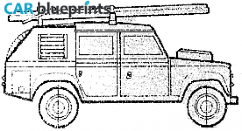 1994 Land Rover 110 SUV blueprint