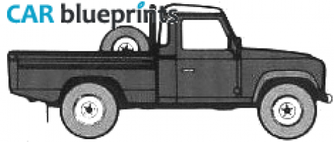 1983 Land Rover 110 Pick-up blueprint