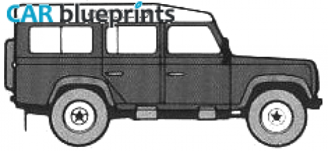 1983 Land Rover 110 SUV blueprint