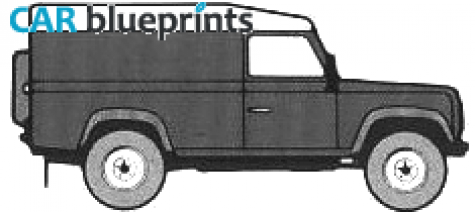 1983 Land Rover 110 Wagon blueprint