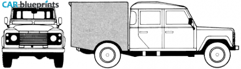 1983 Land Rover 130 Crew Cab Pick-up blueprint