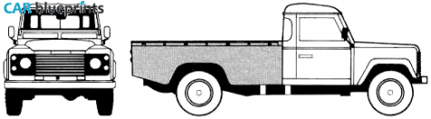 2004 Land Rover 130 SUV blueprint