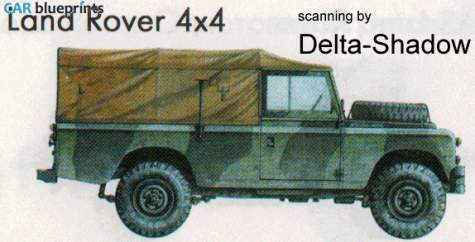 1975 Land Rover 4x4 SUV blueprint