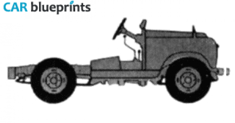 1968 Land Rover 88 S2 Chassis Truck blueprint