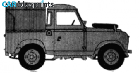 1968 Land Rover 88 S2 Tent Pick-up blueprint