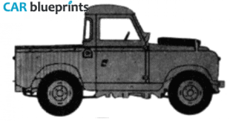 1968 Land Rover 88 S2 Pick-up blueprint