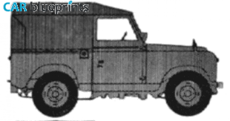 1968 Land Rover 88 S2 Tent SUV blueprint