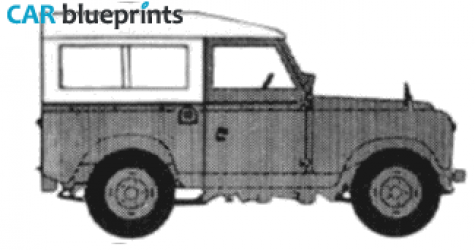 1968 Land Rover 88 S2 Window Wagon blueprint