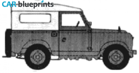 1968 Land Rover 88 S2 Window Wagon blueprint