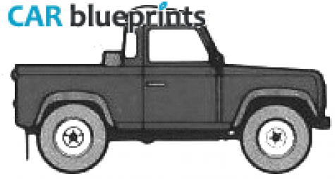 1983 Land Rover Ninety Pick-up blueprint