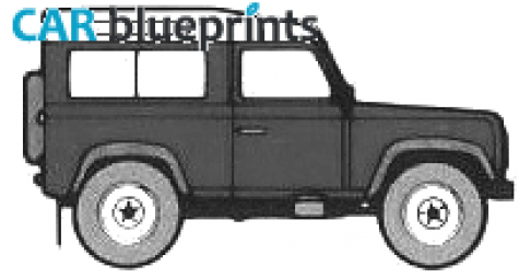 1983 Land Rover 90 SUV blueprint