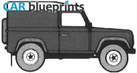 1983 Land Rover 90 Wagon blueprint