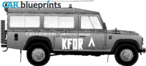 1994 Land Rover Defender 110 AR110 Ami Wagon blueprint