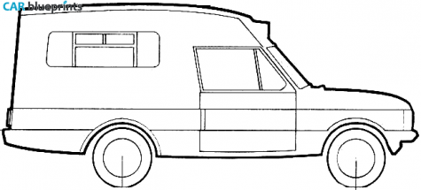 1994 Land Rover Range Rover SUV blueprint