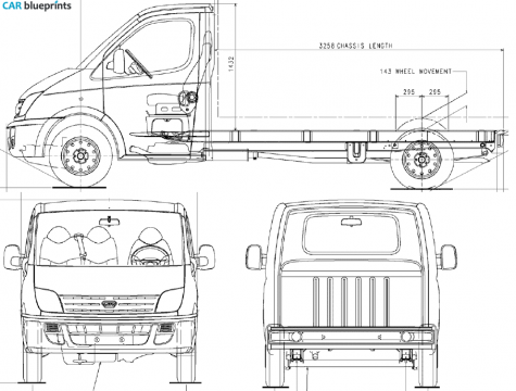 LDV  Sedan blueprint