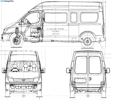 LDV  Sedan blueprint