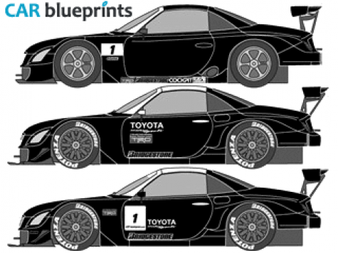 2006 Lexus SC430 GT500 Super GT Coupe blueprint