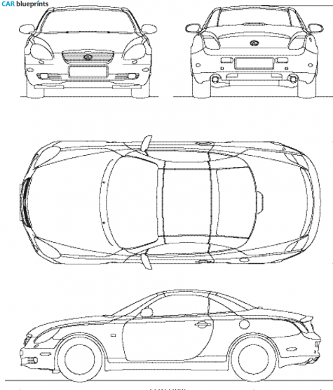 2007 Lexus SC Coupe blueprint