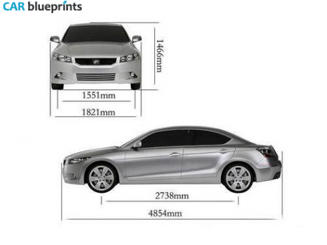 2009 Lifan High Class Sedan blueprint