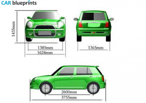 2009 Lifan Mini Hatchback blueprint