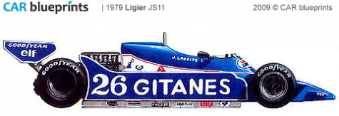 1979 Ligier JS11 F1 OW blueprint