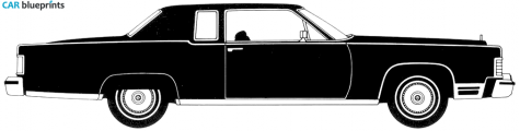 1977 Lincoln Continental Coupe blueprint