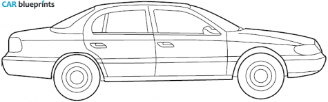 2000 Lincoln Continental Sedan blueprint