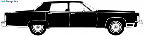 1977 Lincoln Continental Sedan blueprint