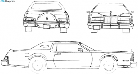 1975 Lincoln Continental Mark IV Coupe blueprint