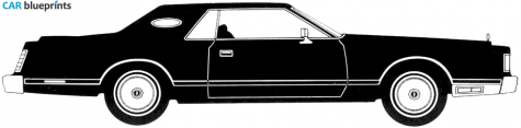 1977 Lincoln Continental Mark V Coupe blueprint