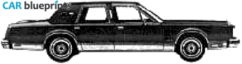 1980 Lincoln Continental Mark VI Sedan blueprint