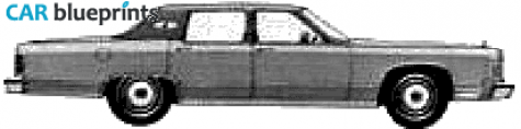 1979 Lincoln Continental Sedan blueprint