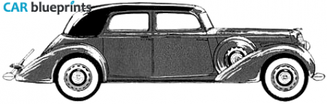 1936 Lincoln Le Baron Convertible Cabriolet blueprint