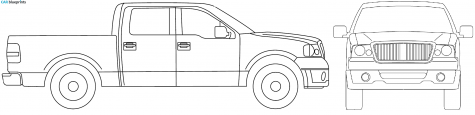 2007 Lincoln Mark It Pick-up blueprint