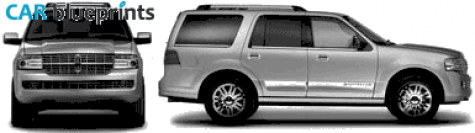 2007 Lincoln Navigator SUV blueprint