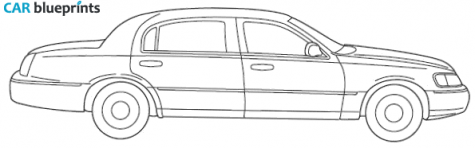 2000 Lincoln Town Car Sedan blueprint