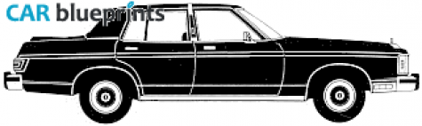 1979 Lincoln Versailles Sedan blueprint