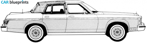 1979 Lincoln Versailles Sedan blueprint