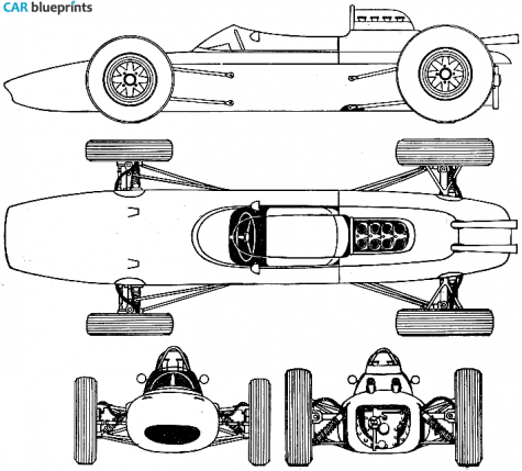 1962 Lola Mk4 F1 GP OW blueprint